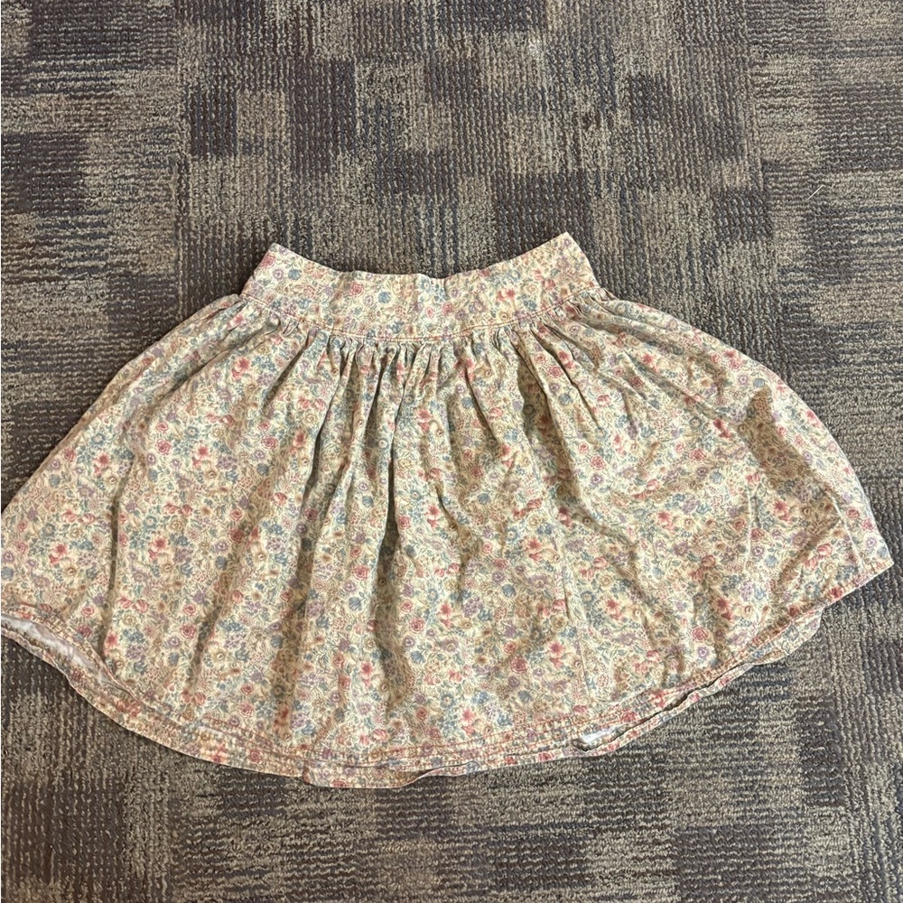 Vintage Floral Print Women's Skirt